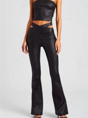 SER.O.YA SLOANE COATED DENIM JEAN with Crossover Waist